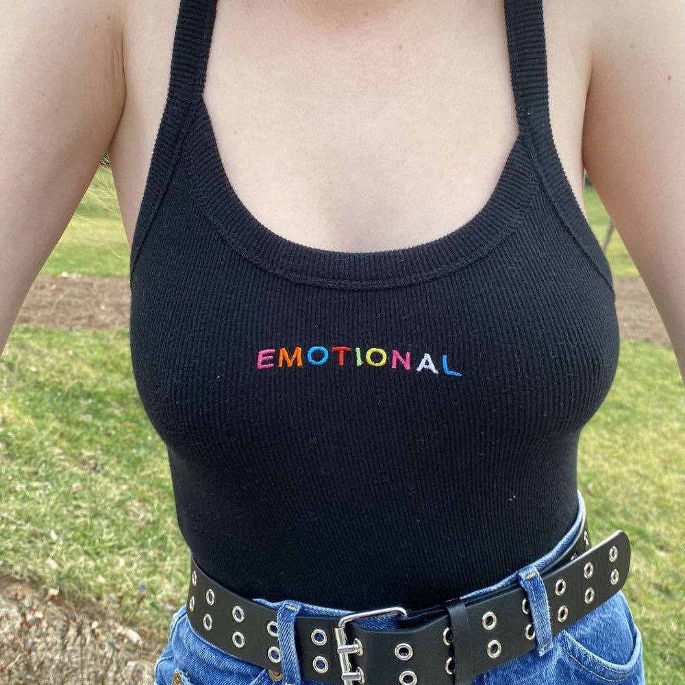 Emotional Embrodered Bodysuit
